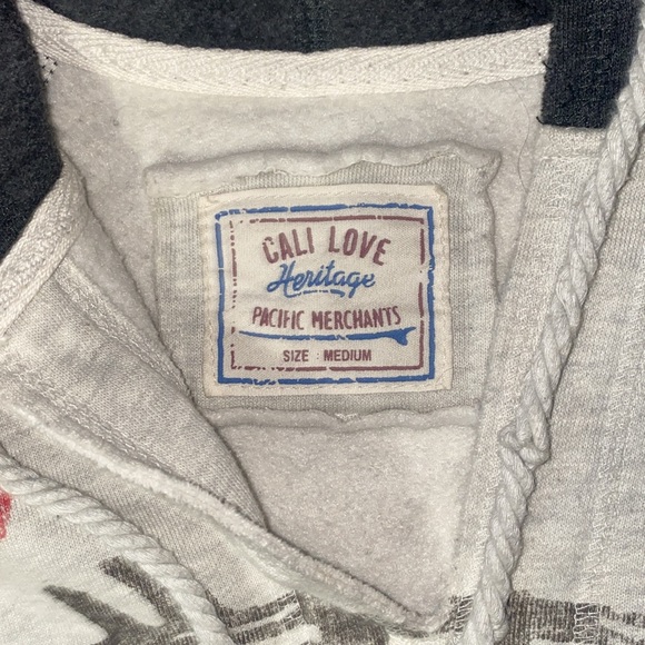 CALI LOVE HERITAGE WOMENS MEDIUM CALIFORNIA LOVE HOODIE SWEATSHIRT- - Picture 4 of 4